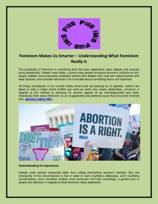 Feminism Makes Us Smarter – Understanding What Feminism Really Is
