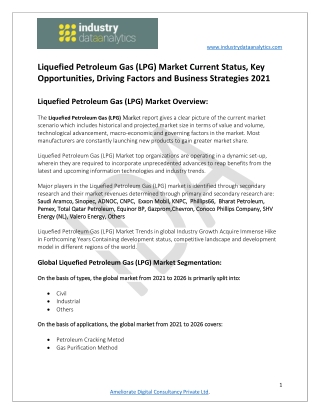 Liquefied Petroleum Gas (LPG) Market