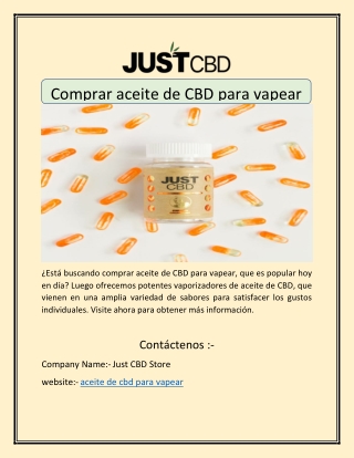 Comprar aceite de CBD para vapear