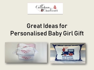 Great Ideas for Personalised Baby Girl Gift