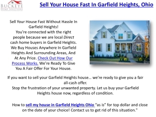 Sell My House Fast Fairview Park Ohio - Selling a house in probate