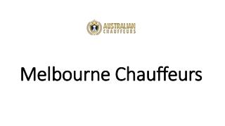 Melbourne Chauffeurs