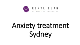 Anxiety treatment Sydney