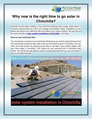 Best Solar Panel in Chinchilla