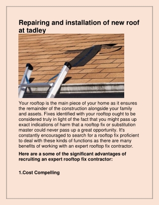 Best Flat Roofing in Tadley