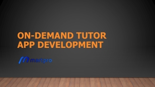 On-Demand Tutor App Development