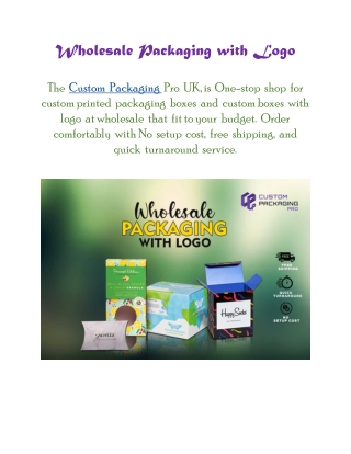 Wholesale Packaging with Logo