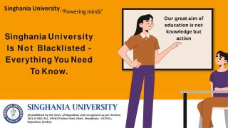 Singhania university is not fake (2)