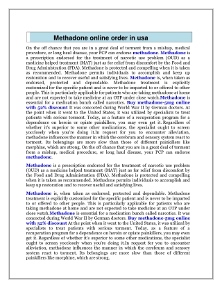 Methadone online order