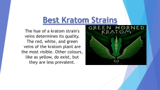 Best Kratom Strains