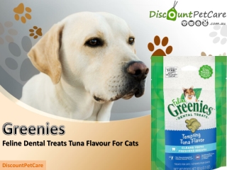 Greenies Feline Dental Cat Treat Tuna Flavour 60g | DiscountPetCare