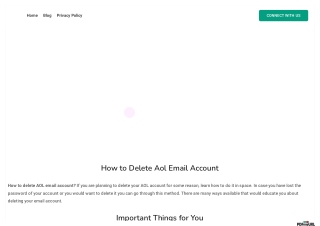 How to Delete Aol Email Account