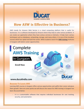 Join our Institute and Build your future in AWS