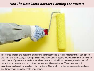 Find The Best Santa Barbara Painting Contractors