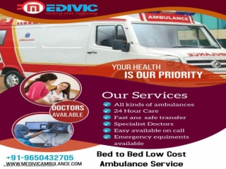 First Class Ambulance Service from Kolkata to Camac Street by Medivic