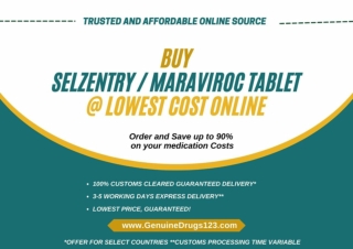 Purchase SELZENTRY MARAVIROC 150 mg Tablet @ Lowest Cost Online