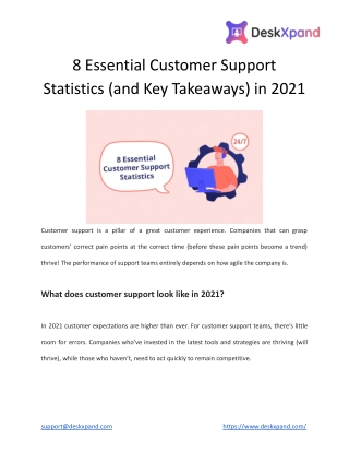 8 Essential Customer Support Statistics (and Key Takeaways) in 2021