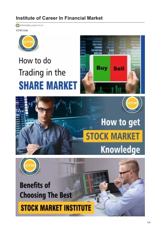 Best Stock Market Training Institute in Delhi