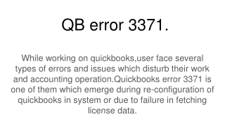 QB error 3371-2