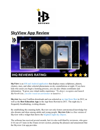 SkyView App Review
