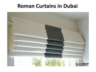 Roman Curtains in Dubai