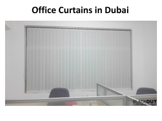 Office Curtains in Dubai