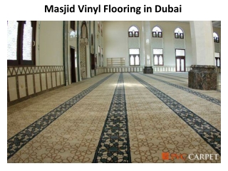Masjid Vinyl Flooring in Dubai
