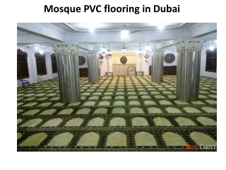 Mosque PVC Flooring in Dubai
