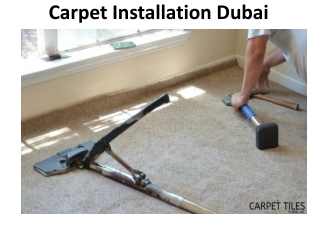 Carpet Installation Dubai