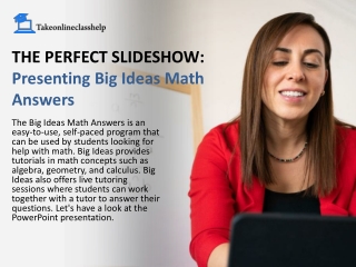 The Perfect Slideshow: Presenting Big Ideas Math Answers