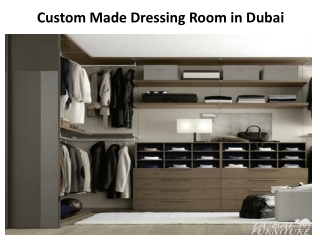 Custom Made Dressing Room in Dubai