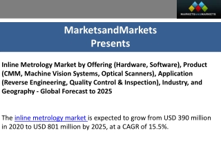 Coordinated measuring machines (CMMs) to dominate inline metrology market