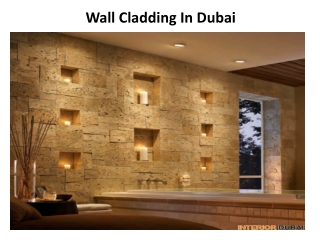 Wall Cladding in Dubai