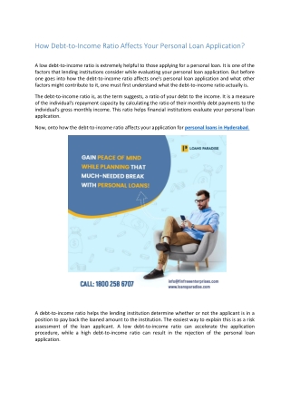 How Debt-to-Income Ratio Affects Your Personal Loan Application.docx