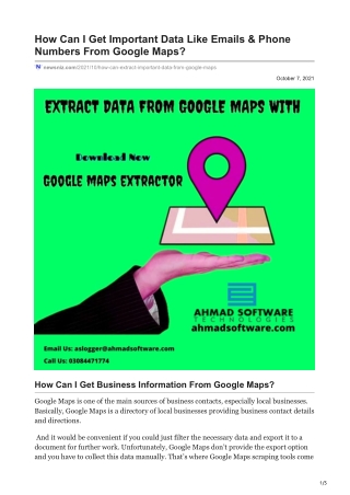 1How Can I Get Important Data Like Emails amp Phone Numbers From Google Maps