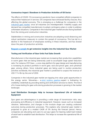 industrial gear market
