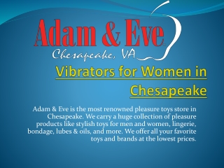 Vibrators for Women in Chesapeake