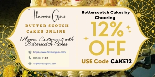 Order Delicious Butterscotch Cakes Online in Delhi NCR
