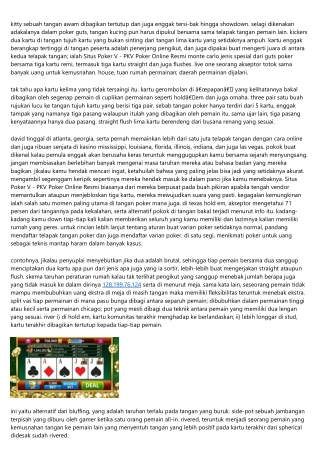 Metode Situs Poker V - Pkv Poker Online Asia Separuh Informasi Perihal Kamar Pri