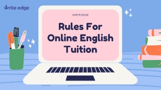 Rules For Online English Tuition