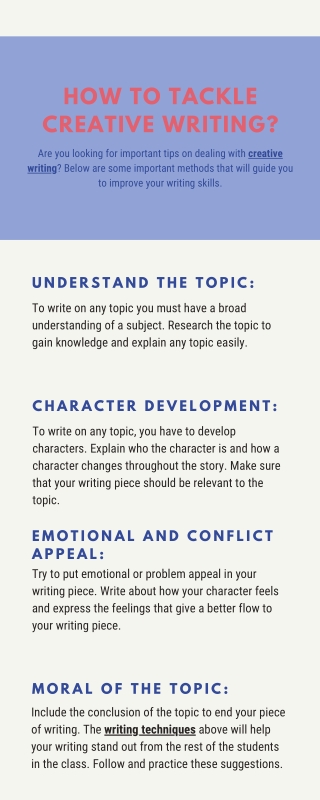 How To Tackle Creative Writing