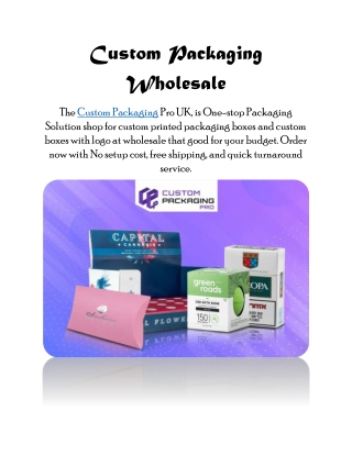 Custom Packaging Wholesale