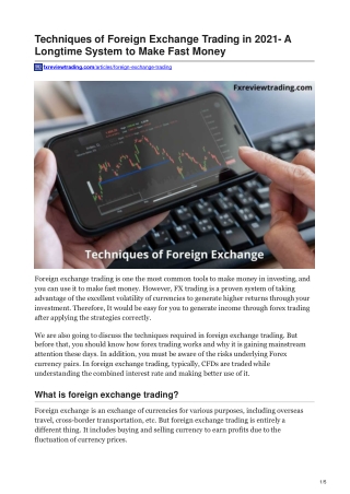 fxreviewtrading.com-Techniques of Foreign Exchange Trading in 2021- A Longtime System to Make Fast Money-converted