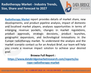 Radiotherapy Market