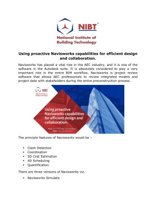 Using proactive Navisworks capabilities for efficient design and collaboration.-converted