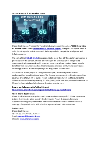 2021 China 5G & 6G Market Trend