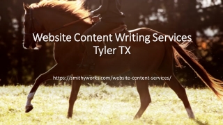 Website Content Writing Services Tyler TX