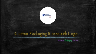 Custom Packaging Boxes with Logo
