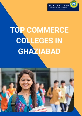 Top Commerce Colleges in Ghaziabad | Best Commerce Colleges in Ghaziabad