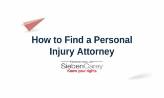 How To Find A Personal Injury Attorney